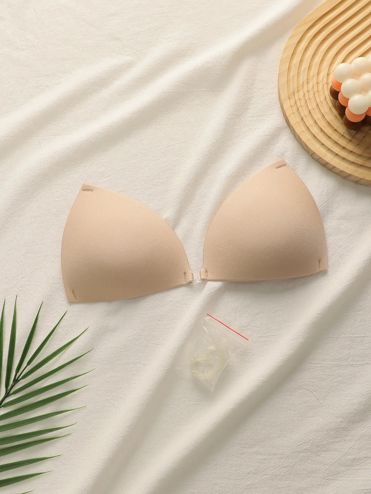 Invisible underwear seamless beauty back and chest patches front button closure reusable women bra C2431