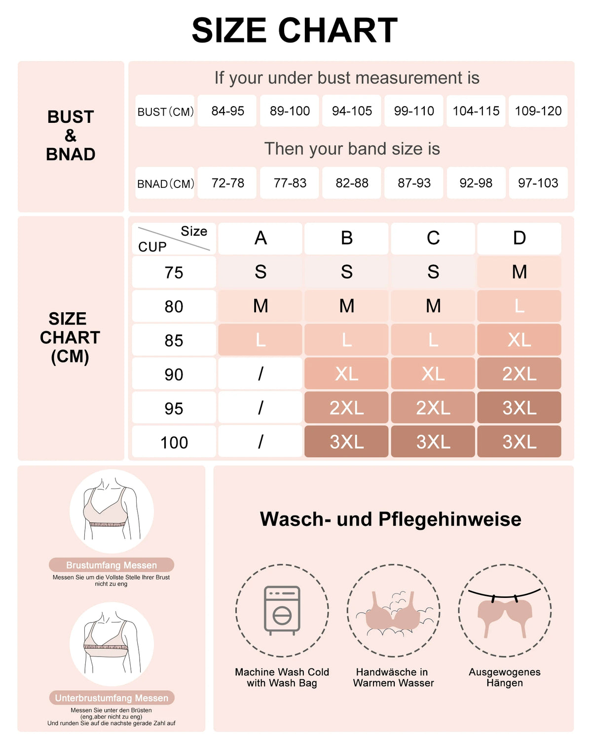 6pcs Women’s Bra Panties Everyday Wireless Push Up Lingerie Soft Briefs Seamless Bralettes, Breathable Padded Comfort Underpants