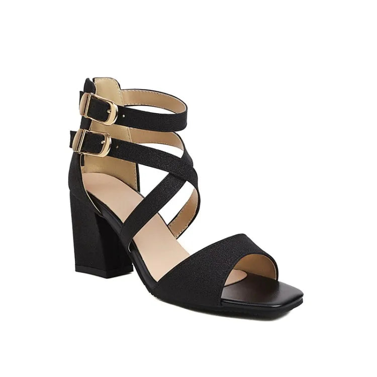 Fashion Cross Strap High Heels Sandals Party Wedding Bridal Shoes Summer Gold Silver Ladies Sandal Women