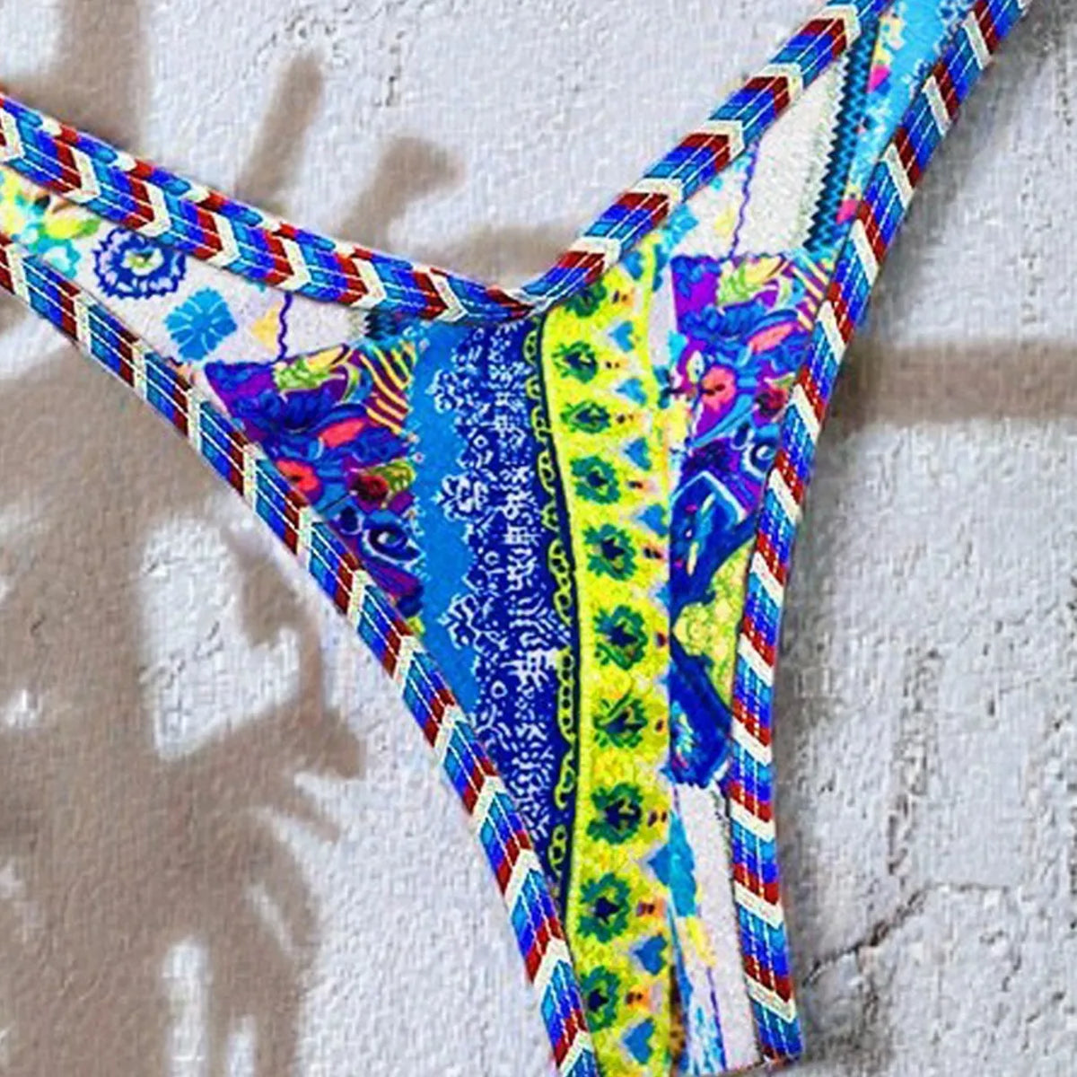 New Bikini Woman Sets Triangle Top Tie Side Bottom Bikinis Crochet Set Swimwear Multicolor Two Piece Swimsuit Women's Beach Wear