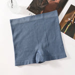 1Pc Women Boyshort Panties Ribbed Seamless Underwear Mide Rise Panties Breathable Safety Short Pants Female Sports Intimates