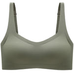 Women Seamless Padded Bra Square Neck Wireless Bralette Invisible Underwear Wide Straps Sexy Lingerie Comfort Intimates S-XL