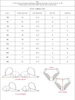 Women Rhinestone Deep V Lace Lingerie Set Underwire Sheer Floral Bra Panty 2Pcs Transparent Mesh Sexy Intimates MR2990