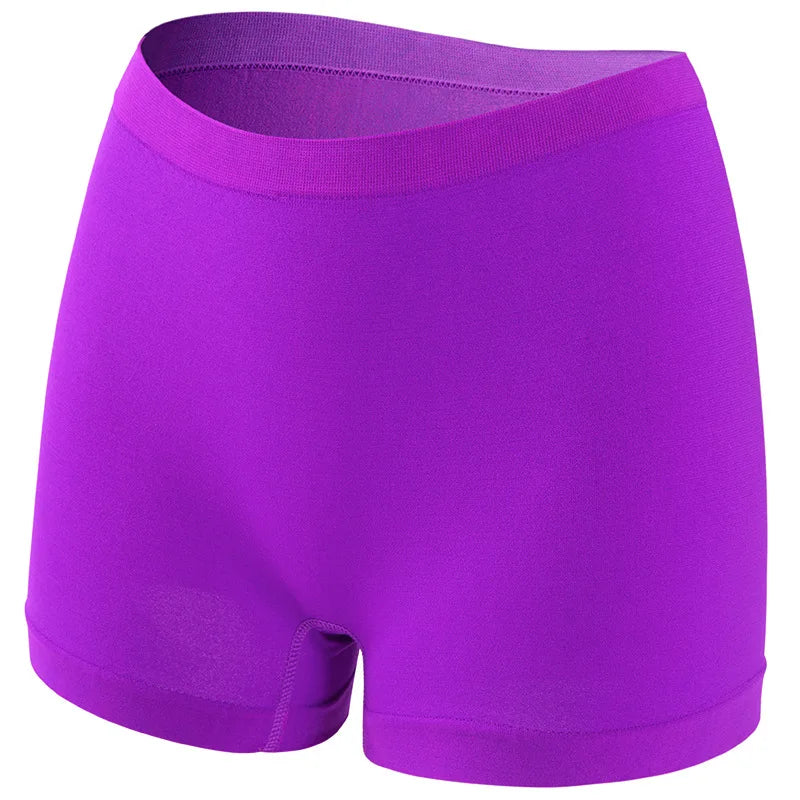 1PC Women Mid-Rise Boyshort Panties Ribbed Seamless Underwear Ladies Stretch Sports Panty Comfort Sexy Lingerie S-5XL Intimates