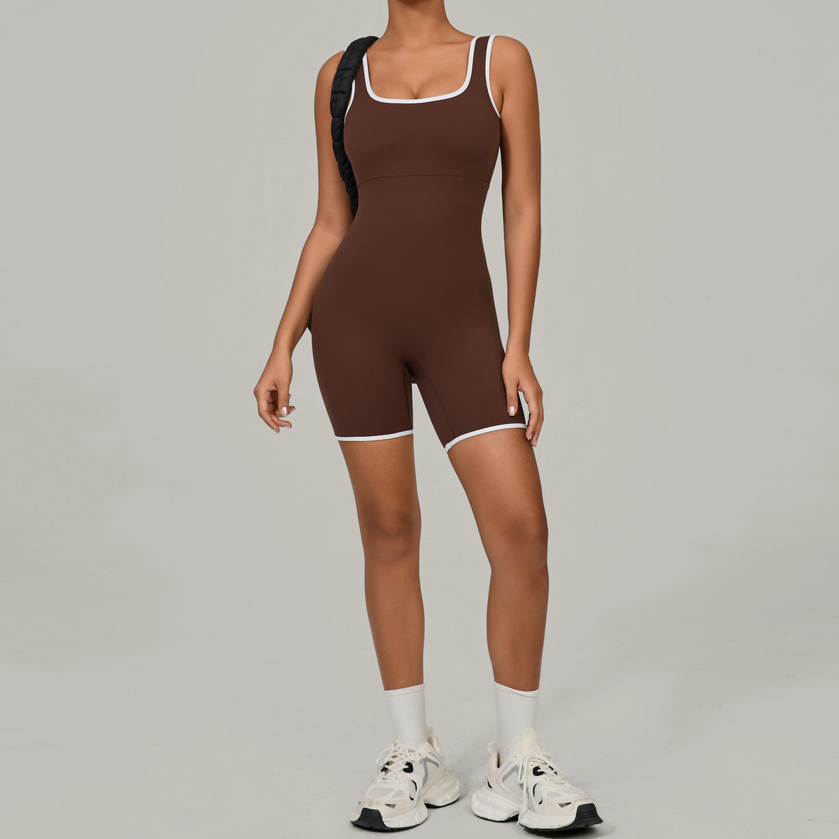 Women's Sports Jumpsuit Yoga Fitness Combination Lift Buttocks Bare Back High Elasticity Gym Sexy Sports Jumpsuit Gym Romper