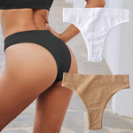 2PCS/Set Seamless Panties Women Sexy Low Waist Brazilian Pant Female Solid Color Breathable Underwear Lady Soft Intimat Lingerie