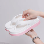 Woman Beach Flip Flops Fashion Summer Shoes 2025 Trend Girls Platform Sandals Soft EVA Non-slip Female Indoor Outdoor Slippers