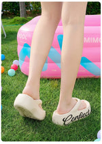 Women Summer Platform Flip Flops Thick Sole Soft EVA Home Beach Slippers For Female Leisure Beach Slides Girls High Heel Sandals