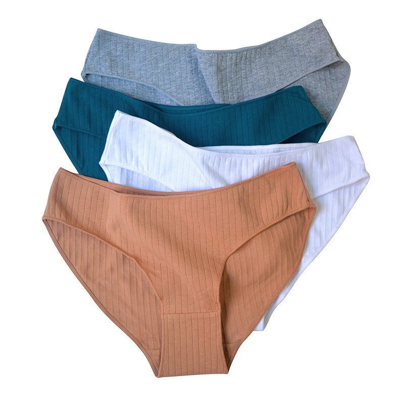 4Pcs/Set Women Low Rise Briefs Women's Cotton Panties Female Underpants Comfort Panties Sexy Lingerie M-XL Underwear