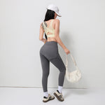 Women Fixed Cup Sports Bra U Neck Mesh Crisscross Back Wirefree Shockproof Breathable Yoga Fitness Running Back Hook Crop Top