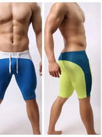 Men's Swimming Trunks Fitness Shorts Casaul Beach Vaction Style For Man Color Blocked Drawstring Elastic Waist Beach Shorts KD14