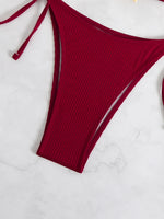 Sexy Black Micro Bikini 2025 Women Starfish Ornament Push Up Bra Tie Side Thong Swimsuit Summer Bathing Suit Holiday Swimwear