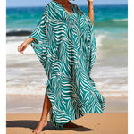 Sexy Zebra Printed V Neck Tunic Beach Cover Up Cover-ups Beach Dress Beach Wear Beachwear Beach Long Dress Female Women V4159