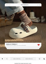 2026 Women Summer Platform Slippers Close Toe Female Leisure House Shoes Soft EVA Female Indoor Street Mulers Slip-on Sandals