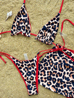 XS - L Doulbe Side Wearable Reversible Bikini Women Swimwear Female Swimsuit Three-pieces Bikini Set Ruffled Bathing Suit Swim