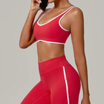 Breathable Sports Underwear Anti-Sweat Fitness Top Women Yoga Bra Shockproof Crop Top Push Up Running Sport Bra Gym Workout Top