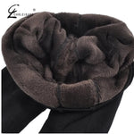 Women Winter Leggings Warm Leggins High Waist Solid Color Velvet Women Thickened Velvet Leggings Stretchy Black Leggings