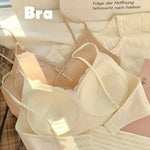Women's Lace Bra Underwear Vest-Style Strips Beautiful Comfortable Bra Small Breasts Support Comfortable Wireless Underwear