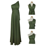 Women's Transformer Dress Multi Way Wrap Backless Wedding Evening Gown Convertible Floor Long Formal Dress