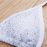 Sexy Bling Rhinestone Mini Bikini Female Swimsuit Women Swimwear Two-Pieces Bikini Set Bather Bathing Suit Swim Lady V2064