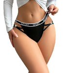 1pcs Low Rise Fashion Style Sexy Women Panties Underwear Letter Decor Sexy Lingerie Breathable Comfortable Lady Briefs Lingerie
