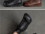 Shoes for WomenCross-tied Ladies Boot Daily Boots Hot Sale Cotton Shoes Round Toe Comfortable Flat Shoes Women Ankle Boots
