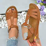 2025 Summer Women Wedge Sandals Lightweight Ankle Buckle Platform Gladiator Sandals Woman Peep Toe Non Slip Beach Sandles 36-43