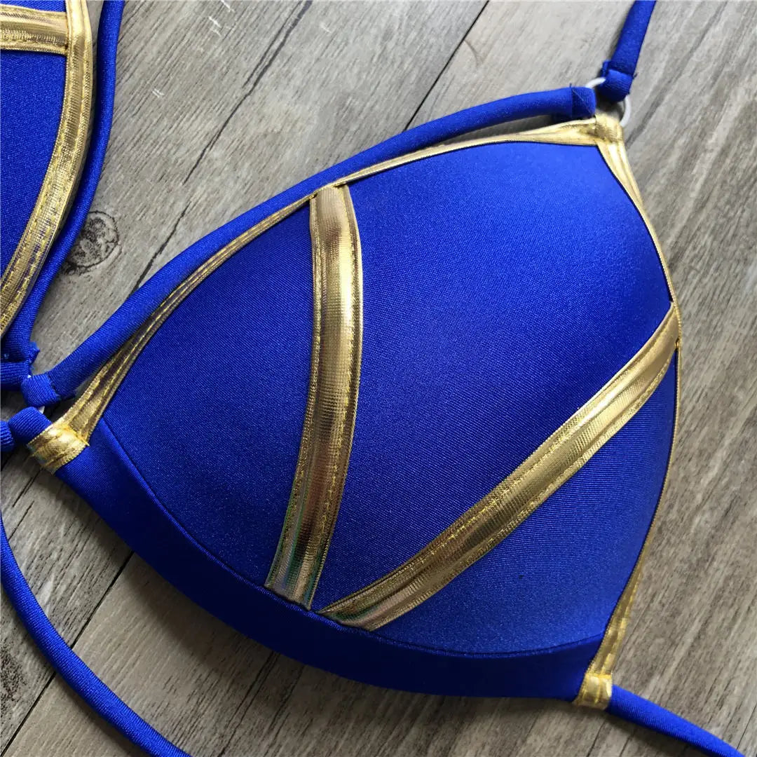 S - XL New Sexy Push Up Bikini Women Swimwear Female Swimsuit Two-Pieces Bikini Set Bra Cup Bather Bathing Suit Swim V2154