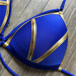 S - XL New Sexy Push Up Bikini Women Swimwear Female Swimsuit Two-Pieces Bikini Set Bra Cup Bather Bathing Suit Swim V2154