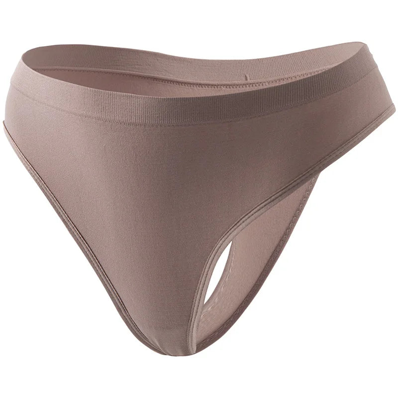 Seamless Panties Women Thongs Low Rise G-stringe Female Breathable Sports Underpants Sexy Lingerie S-5XL Comfort Intimates