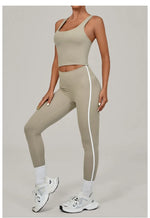 Women's Seamless Yoga Sets Sports Fitness Beauty Back Vest Hip-lifting Pants Slim-fit Suits Running Workout Gym Training Sets