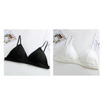 2Pcs/Set Cotton Bras For Women Push-Up Brassiere Sexy Lingerie Female Wire Free Seamless Underwear 1/3 Cup Padded Bralette