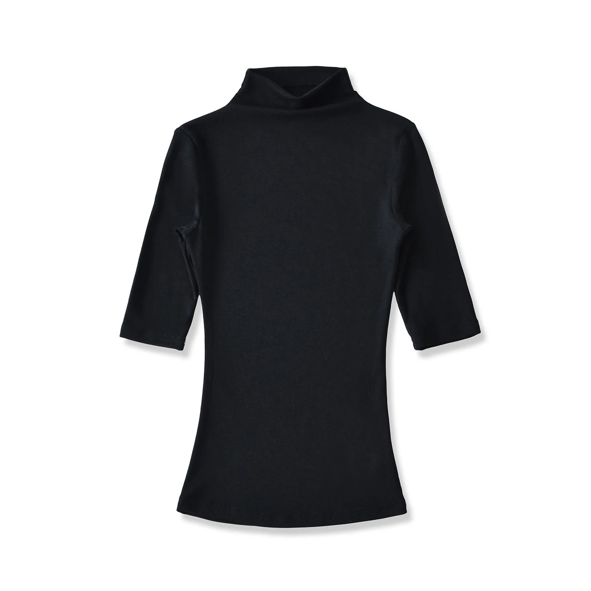 New Pure Desire Style High Neck Slim Fit Base Solid Color Casual T-Shirt Charming For Woman Elegant Fashion Soft T-Shirt M8IL