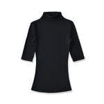 New Pure Desire Style High Neck Slim Fit Base Solid Color Casual T-Shirt Charming For Woman Elegant Fashion Soft T-Shirt M8IL
