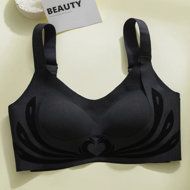 Sexy Lifting Seamless Underwear Women's Small Breasts Gathering No Steel Ring Bh Upper Holder Breast Adjustable Ladies Bra M-6XL