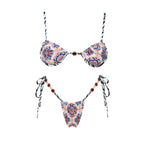 3Pcs Micro Bikinis Sexy Women Swimsuit 2026 New Swimwear Printed Swim Suit Female Bathing Suit Bandeau Biquini Beachwear Sarong