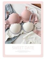 MOYISU Soutien-Gorge Français Sans Armatures 32-38 - Bralette Pureté Anti Affaissement, Set Lingerie Confort Respirant Été Léger