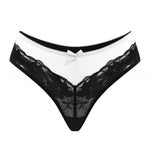 1pcs Low Waist Elegant Sexy Lace Bow Women Panties Floral Sexy Lingerie Lady Briefs Breathable Comfortable Female Underwear