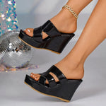 Women Mules SandalsWedges Heels Open Toe GorgeousParty Shoes Women