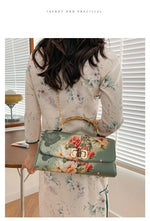 Vintage Bamboo Top Handle Bag Classic Mother Chic Lady Bags Women Shoulder Crossbody Bag Chain Bags Women's Handbags Purses