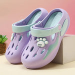 2026 Summer Sandals For Women Platform Shoes Thick Sole Cute DIY Paw Girls Street Beach Slippers Soft EVA Female Fashion Clogs