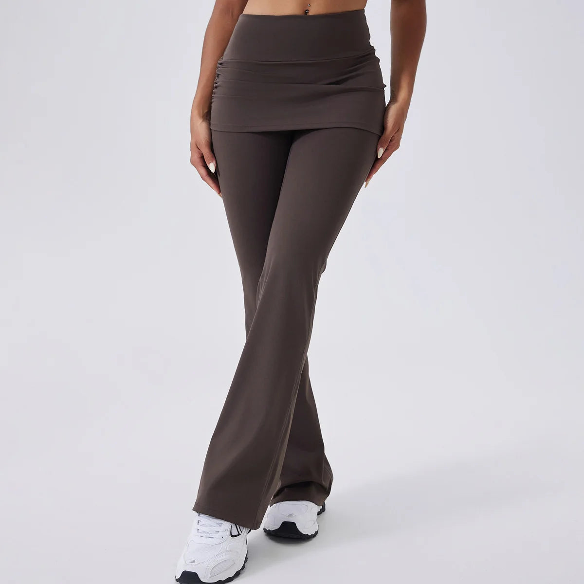 Flare Leggings Women Yoga Pants Bell-bottoms Yoga Trousers High Waist Fitness Pants Stretch Gym Wide Leg Yoga Leggings