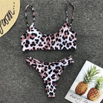 2026 Sexy Leopard Brazilian Bikini Female Swimsuit Women Swimwear Two Pieces Bikini Set High Cut Push Up Bathing Suit Swim Lady