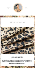 Sexy Leopard Print Satin Long Robe Women Flare Sleeve Tie Waist High Slit Loungewear Outerwear