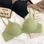 MOYISU Sexy Wireless Minimizer Bra - Seamless Backless Bralette for Large Chest, Anti Sagging Front Closure Breathable Comfort