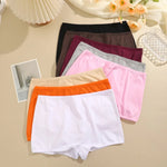 3PCS/SET Women Panties Cotton Seamless High waist Boxer shorts Female Solid Color Briefs Cozy Lingerie Intimate Underpants XS-XL