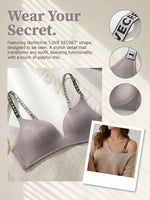 Grey Seamless Bra Women Wireless Underwireless Bralette Breathable Comfort Everyday Lingerie B2031