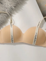 3Pcs Women Wireless Seamless Bra Contrast Printed Wide Straps Back Closure Smooth Everyday Underwear B3054
