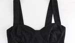 Ahagaga Elegant Women's Maxi Dresses Solid Camisole Square Collar Sleeveless Sheath Bodycon Slim Fit Party Female Vestidos Robes