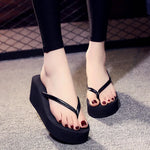 Women Platform Flip Flops Big Size 42 Summer Wedges Shoes Soft EVA Female Indoor Street SlippersLadies Leisure Beach Slides